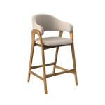 BANQUETA ESTRUTURA: -Estrutura em madeira maciça de eucalipto. Encosto e assento em MDF ergonômico, estofado com espuma super soft, revestidos com tecido de alta qualidade. -Sapatas de silicone na base dos pés. MEDIDAS: -Banqueta 0,60(L) 60 (A) 94 (P) 57 -Banqueta 0,70 (L) 60 (A)104 (P) 57 MADEIRAS: Natural Washed, Freijó, Avelã, Cacau, Ébano, Metalizado Champagne TECIDOS: Cores e demais detalhes pode ser selecionados pelo cliente.